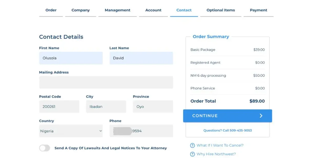 Northwest registered agent Google review